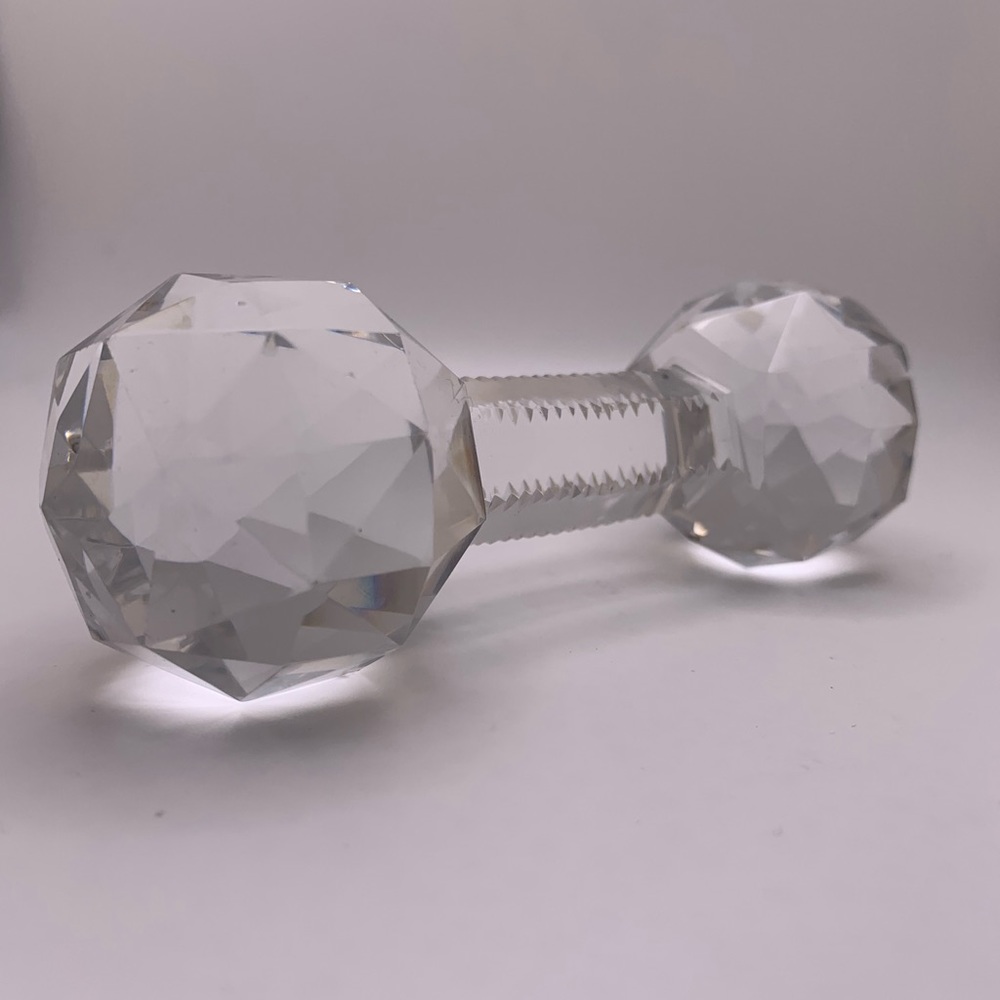 Vintage Victorian Crystal Knife Rest